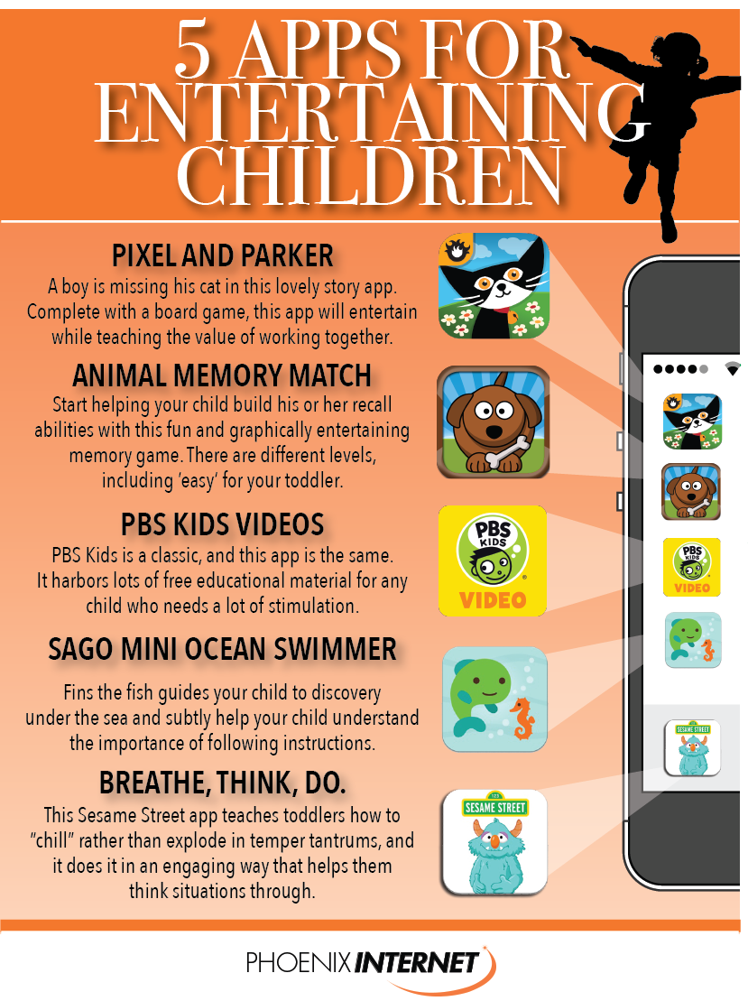 Top 5 Apps that will Keep Your Kids Entertained [Infographic]